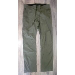 prAna Mens 34x32 Olive Green Alameda Jambe Droite Slim Fit Straight Leg‎ Pants